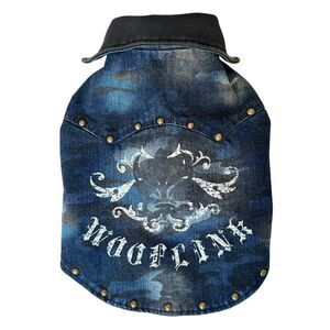 Wooflink Y2K Dog Denim Jacket, Sz:5